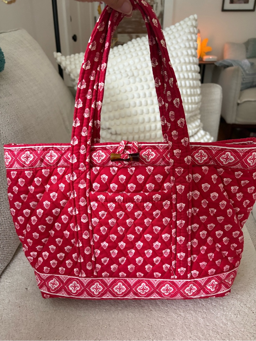 Vera Bradley Nantucket Red Tote Bag